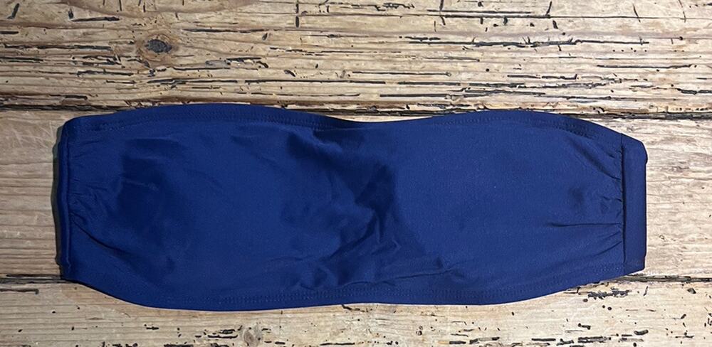Slendid Womens Size M Navy Blue Strapless Bikini Top NWOT
